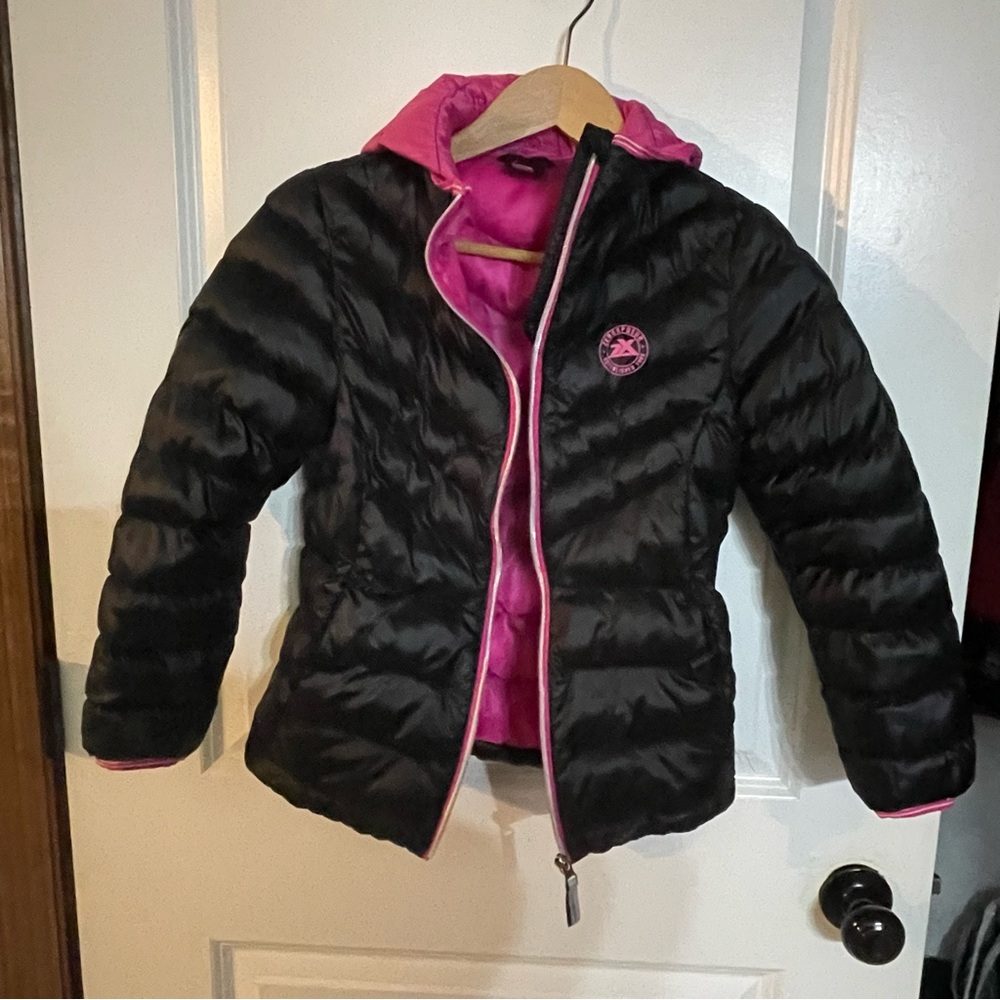 ZeroXposur Black and Pink Kids Puffer Jacket